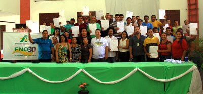 Community forest management cooperative in the Amazon repays bank loan ahead of time