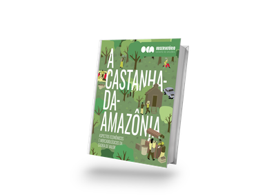 Book cover with green background and white writing "The Amazon nut"
